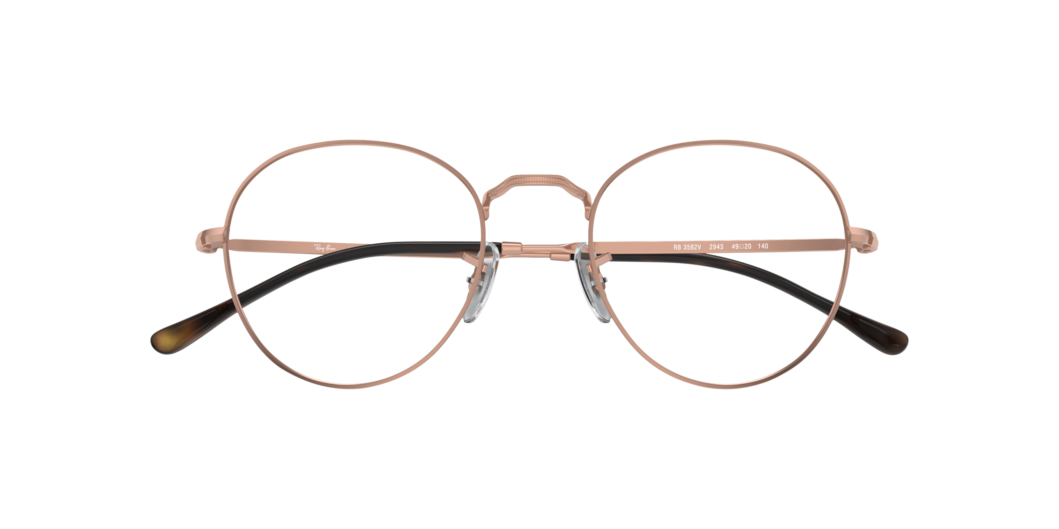 RB3582V Copper MetalEyeglass Frames for Glasses Direct, Closed View