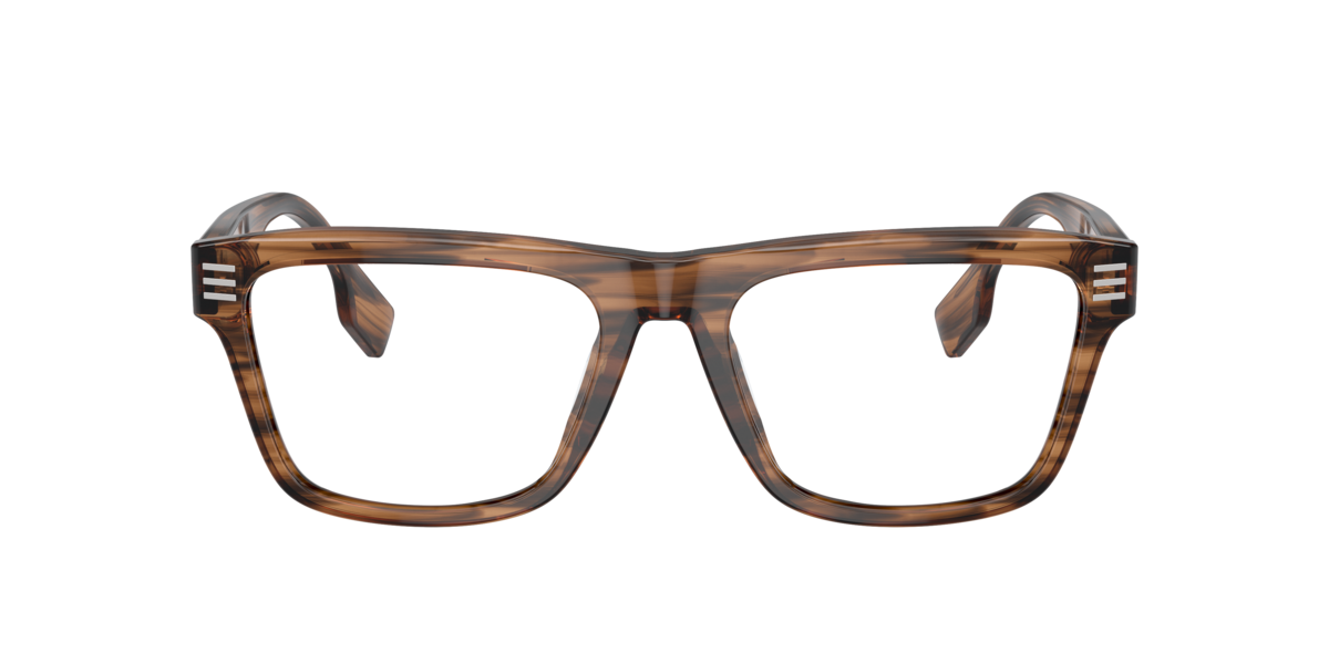 Burberry Men's Brown Square Acetate Eyeglasses Online - Full Rim - Be2387