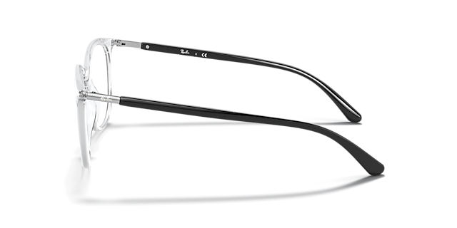 RB7190 Optics Transparent PlasticEyeglass Frames for Glasses Direct, Side View