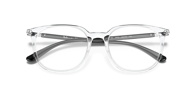 RB7190 Optics Transparent PlasticEyeglass Frames for Glasses Direct, Closed View