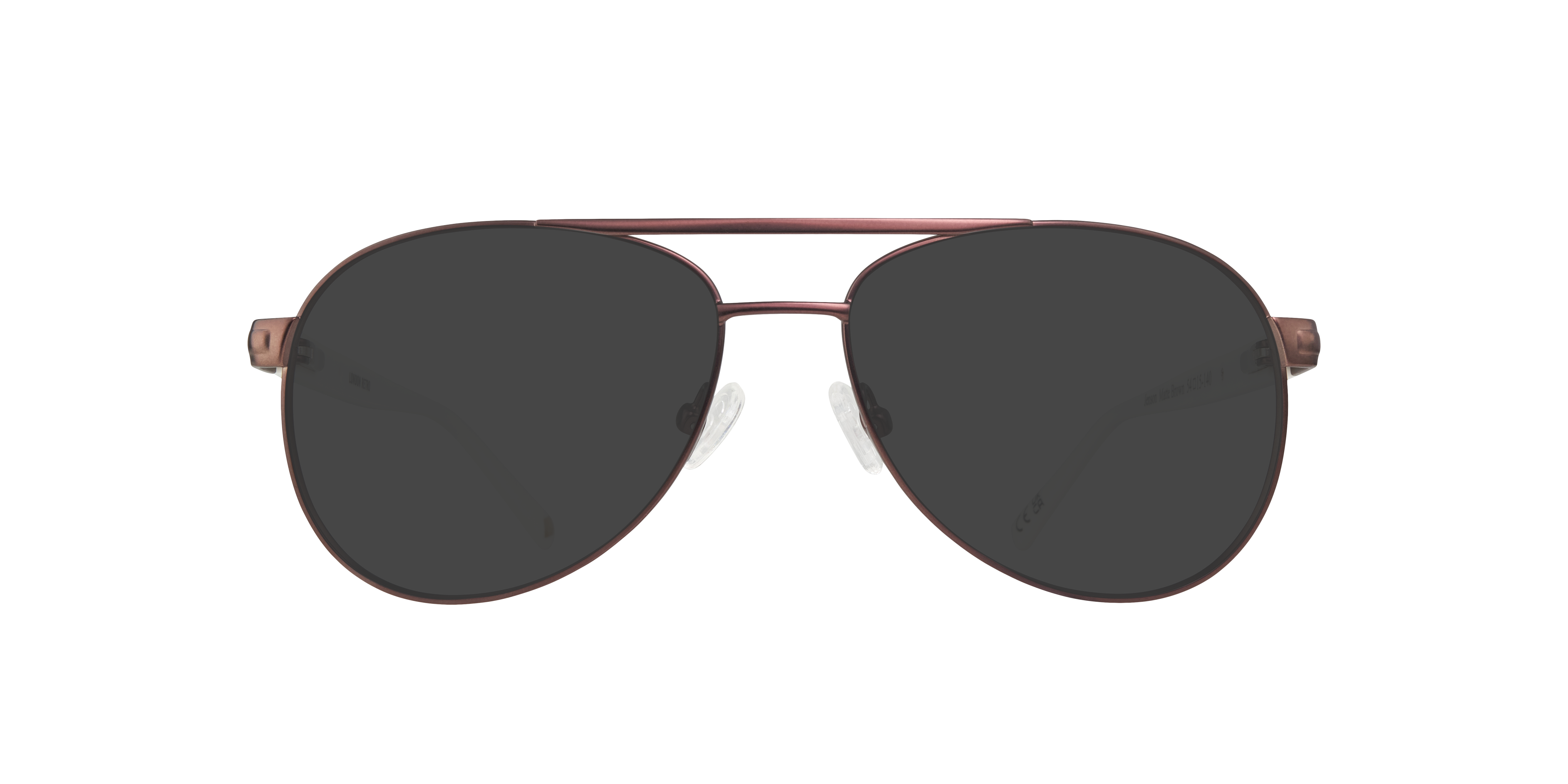 Jenson Matte Brown MetalEyeglass Frames for Glasses Direct, with Tinted Lenses