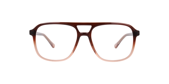 Max Gradient Brown PlasticEyeglass Frames for Glasses Direct, Front View