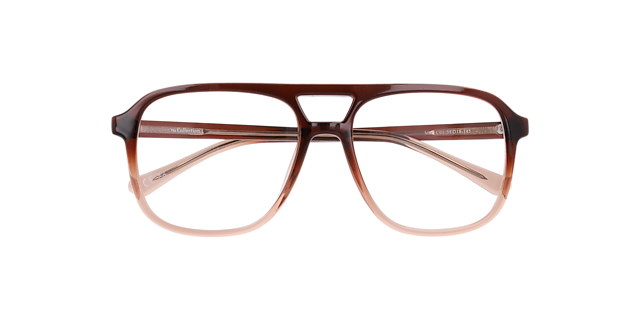 Max Gradient Brown PlasticEyeglass Frames for Glasses Direct, Closed View