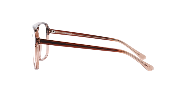 Max Gradient Brown PlasticEyeglass Frames for Glasses Direct, Side View