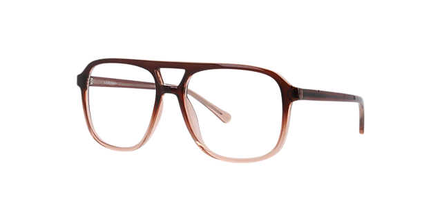 Max Gradient Brown PlasticEyeglass Frames for Glasses Direct, Angle View
