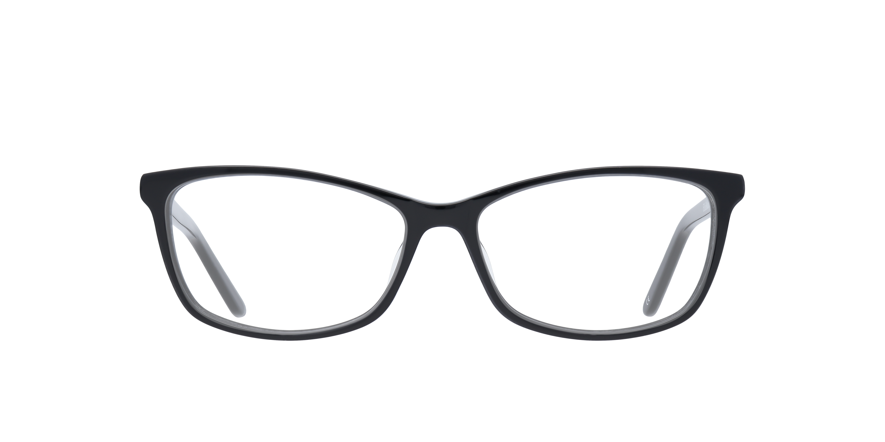 Ella Black AcetateEyeglass Frames for Glasses Direct, Front View