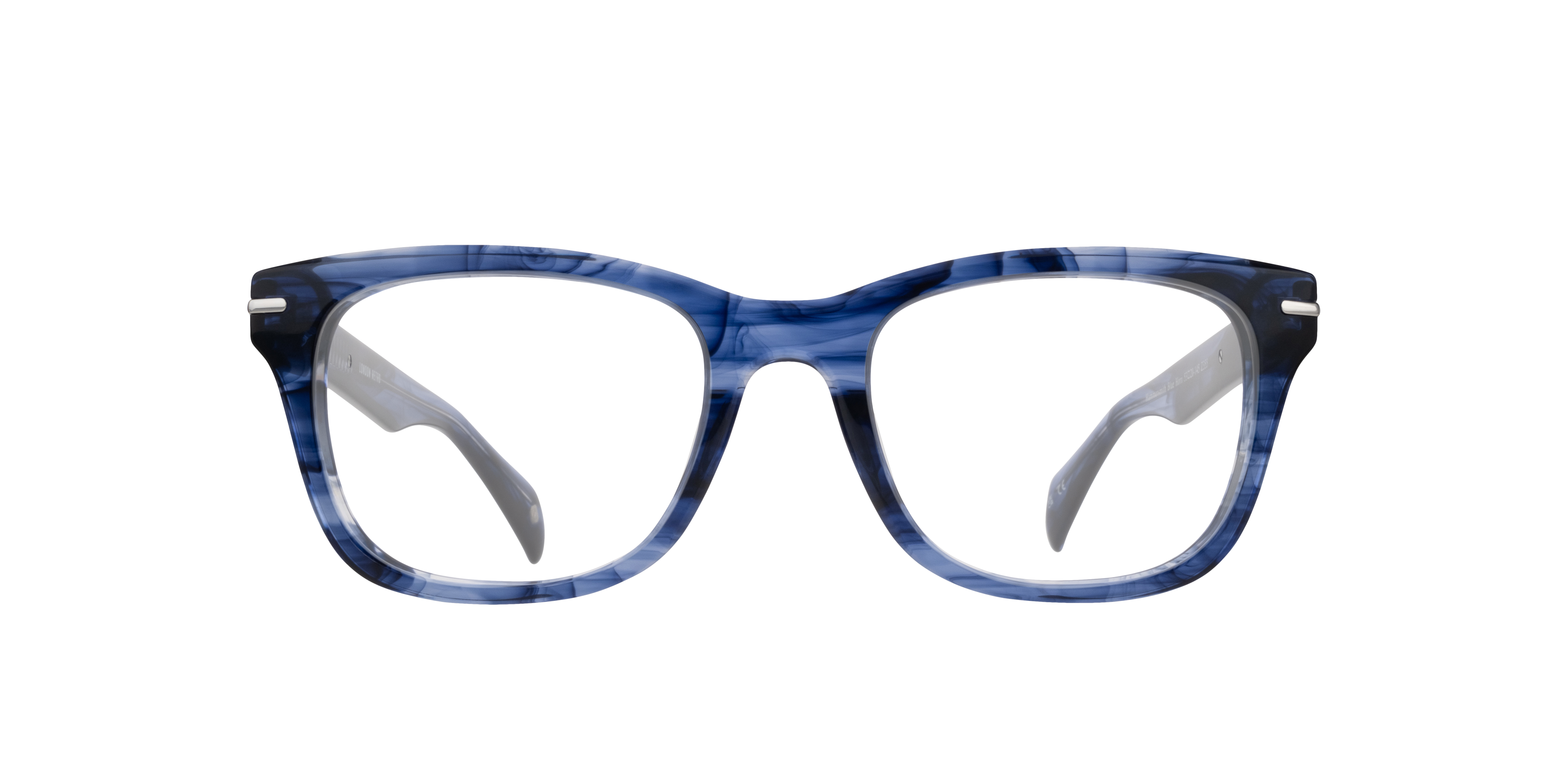 Hammersmith Blue Horn AcetateEyeglass Frames for Glasses Direct, Front View