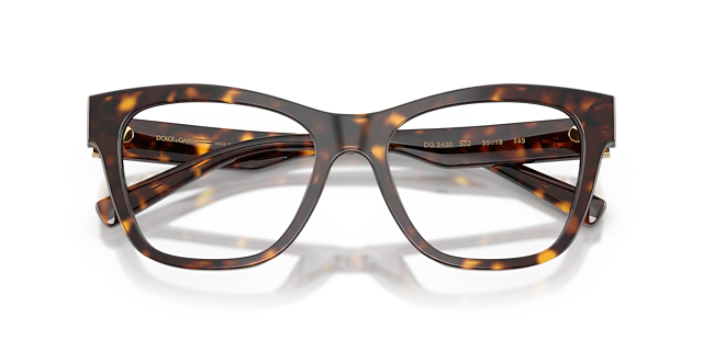 DG3430 Havana AcetateEyeglass Frames for Glasses Direct, Closed View