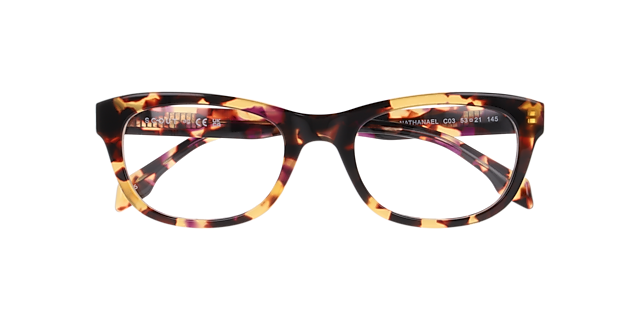 Nathanael Havana AcetateEyeglass Frames for Glasses Direct, Closed View