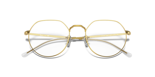 RB6465 Gold MetalEyeglass Frames for Glasses Direct, Closed View