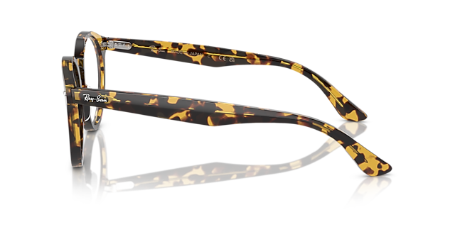 RB7680V Yellow Havana AcetateEyeglass Frames for Glasses Direct, Side View