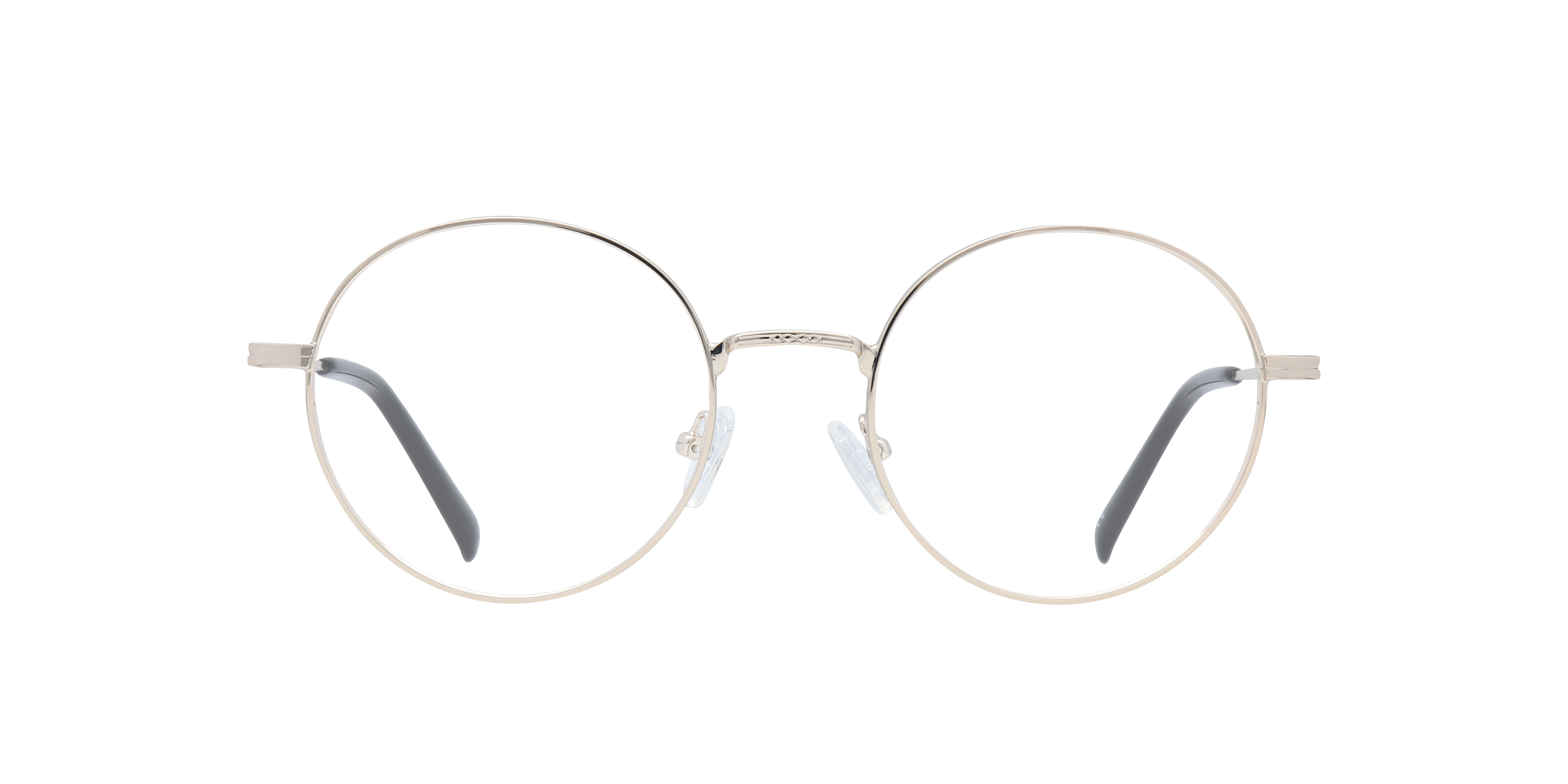 Everly Shiny Gold MetalEyeglass Frames for Glasses Direct, Front View