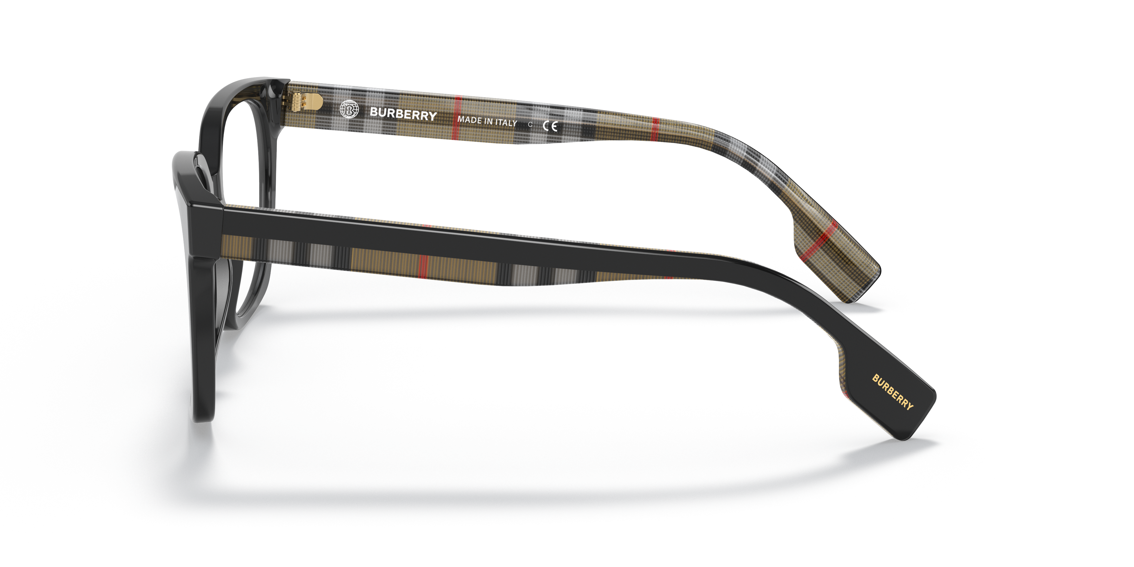 BE2347 Black AcetateEyeglass Frames for Glasses Direct, Side View