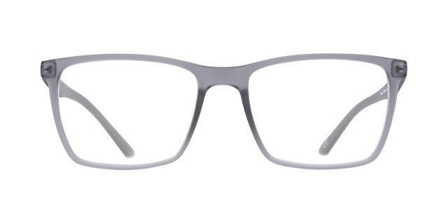 Brad Matte Light Grey PlasticEyeglass Frames for Glasses Direct, Front View