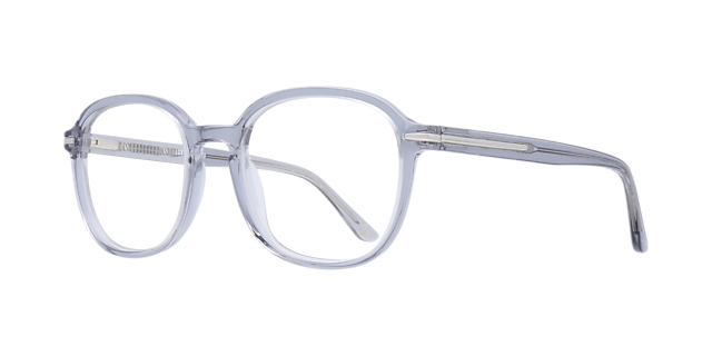Finchley Crystal Grey AcetateEyeglass Frames for Glasses Direct, Angle View