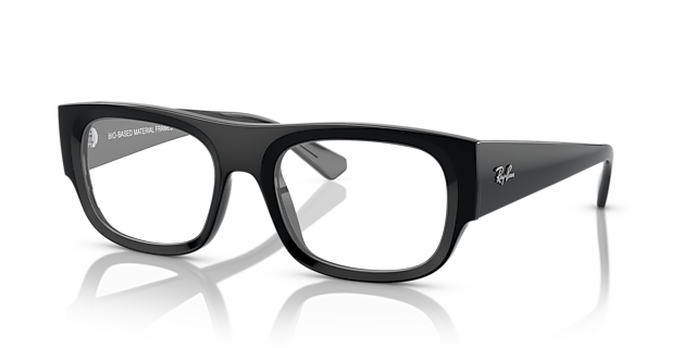 RB7218 Black PlasticEyeglass Frames for Glasses Direct, Angle View