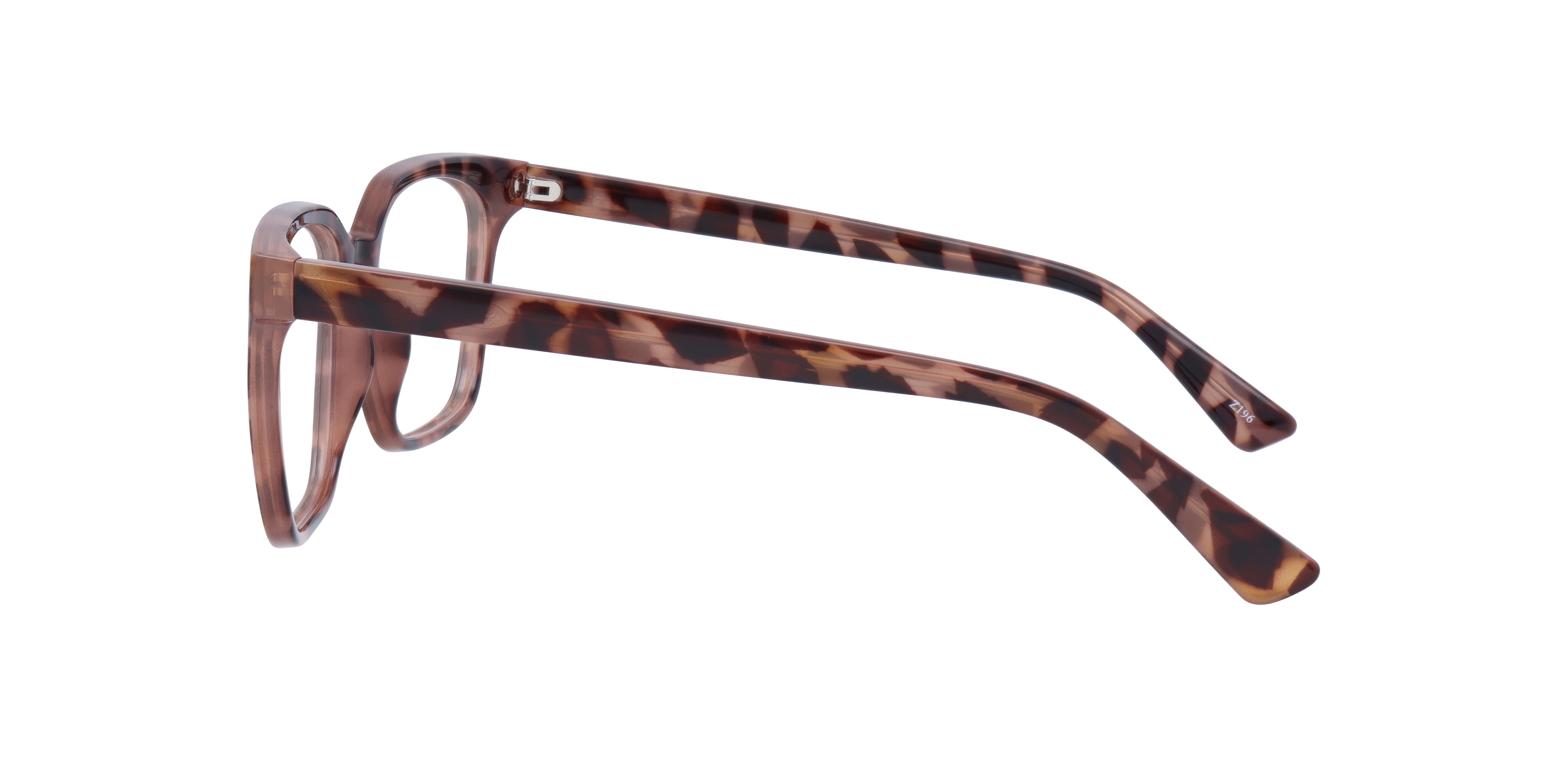 Gian Pink Havana PlasticEyeglass Frames for Glasses Direct, Side View