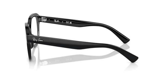 RB7215 Black PlasticEyeglass Frames for Glasses Direct, Side View