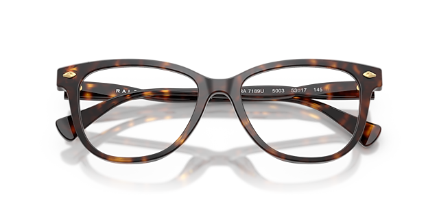 RA7189U Shiny Dark Havana AcetateEyeglass Frames for Glasses Direct, Closed View