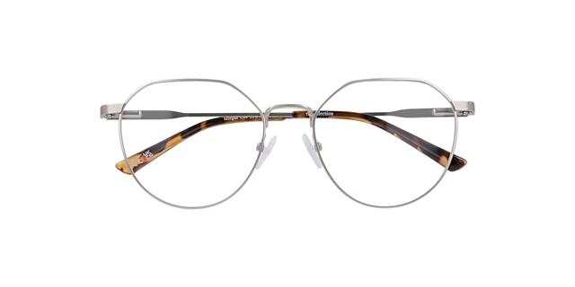 Morgan Silver MetalEyeglass Frames for Glasses Direct, Closed View