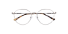 Morgan Silver MetalEyeglass Frames for Glasses Direct, Closed View
