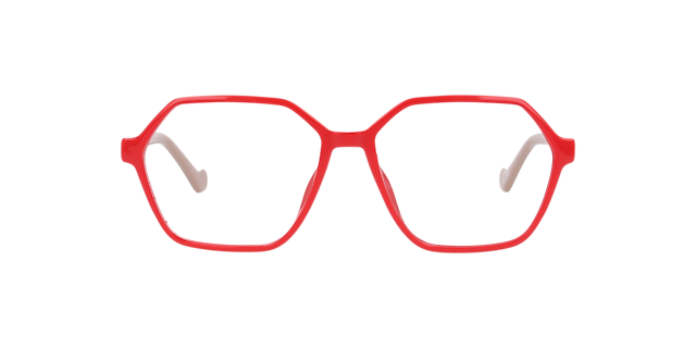 Madeline Red PlasticEyeglass Frames for Glasses Direct, Front View