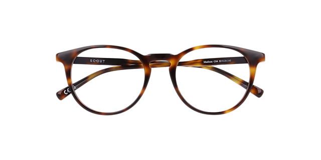 Madison Havana Brown AcetateEyeglass Frames for Glasses Direct, Closed View