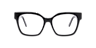 Marc 801 Clear Black AcetateEyeglass Frames for Glasses Direct, Front View