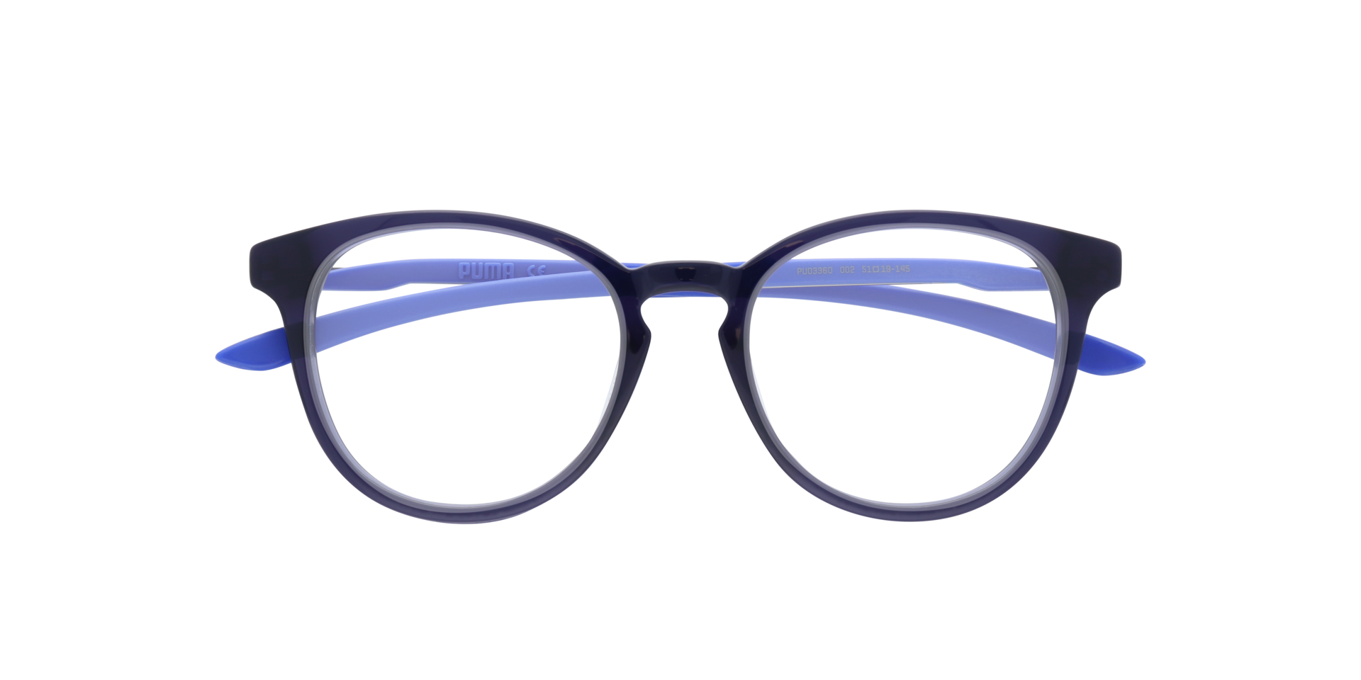 PU0336O Blue AcetateSunglass Frames for Glasses Direct, Closed View