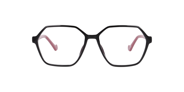 Madeline Black PlasticEyeglass Frames for Glasses Direct, Front View