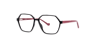 Madeline Black PlasticEyeglass Frames for Glasses Direct, Angle View
