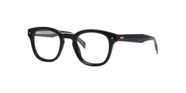 LV 5088 Black AcetateEyeglass Frames for Glasses Direct, Angle View