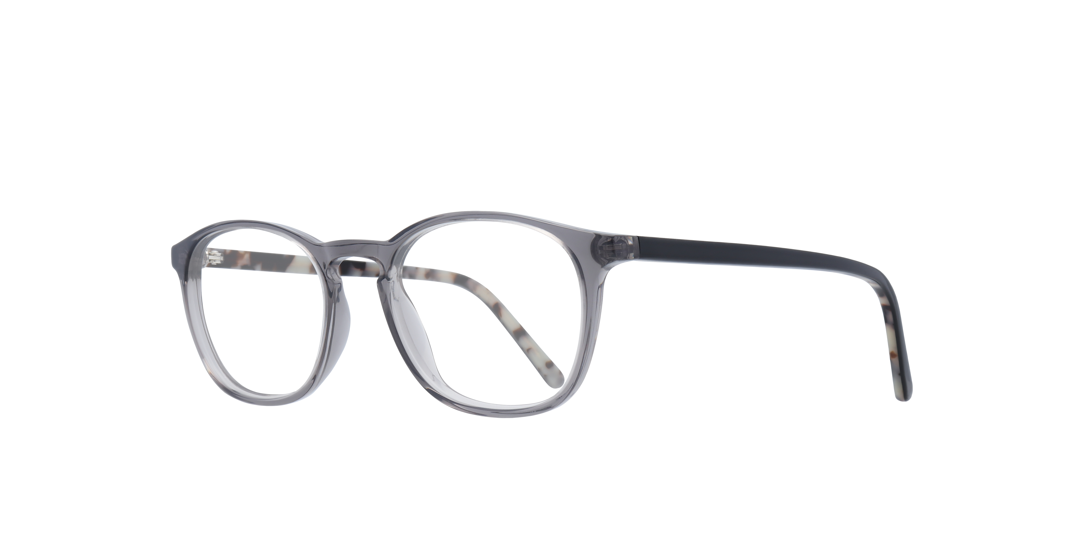 Whitley Grey AcetateSunglass Frames for Glasses Direct, Angle View