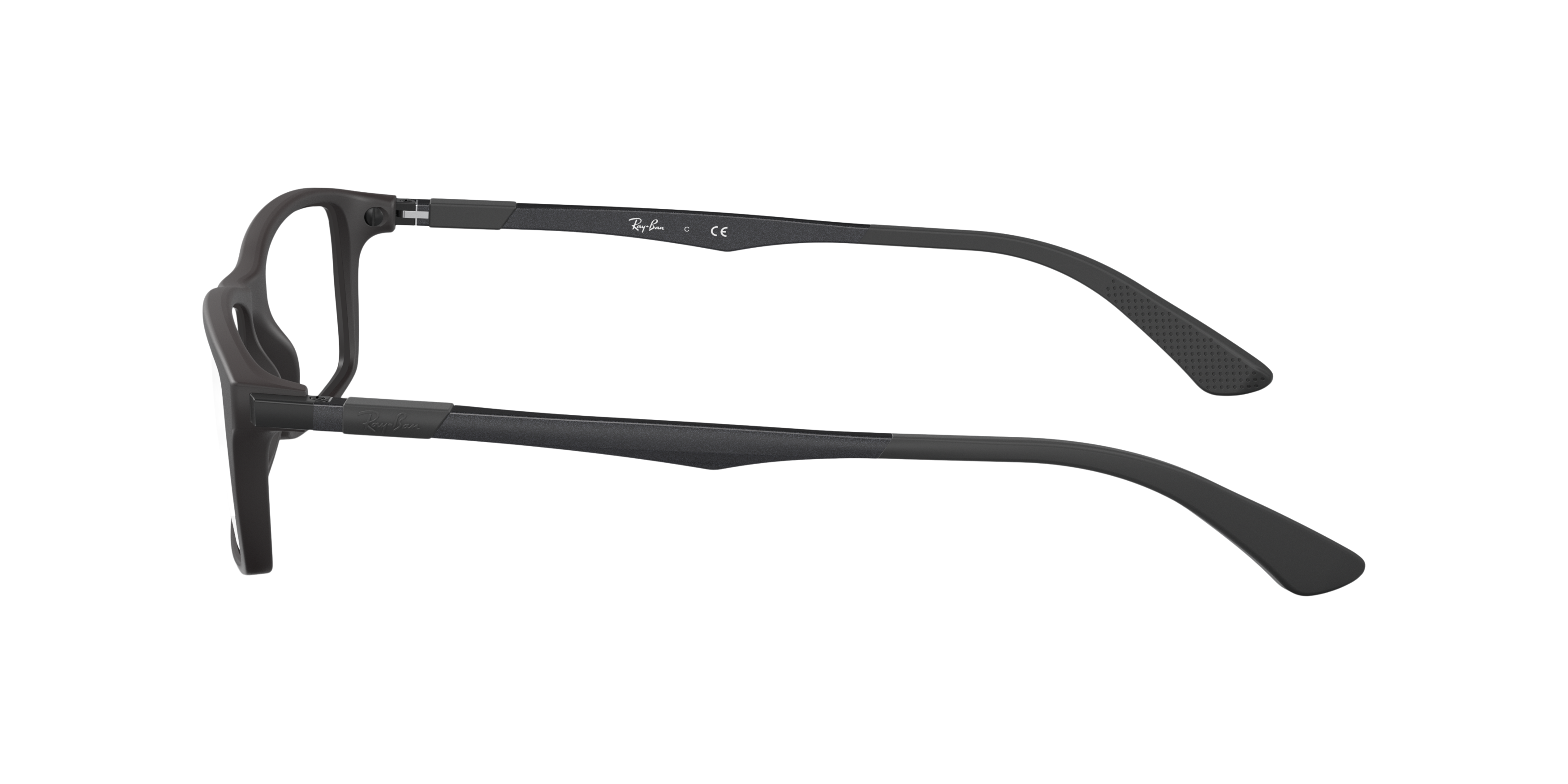 RB7017 Black PlasticEyeglass Frames for Glasses Direct, Side View