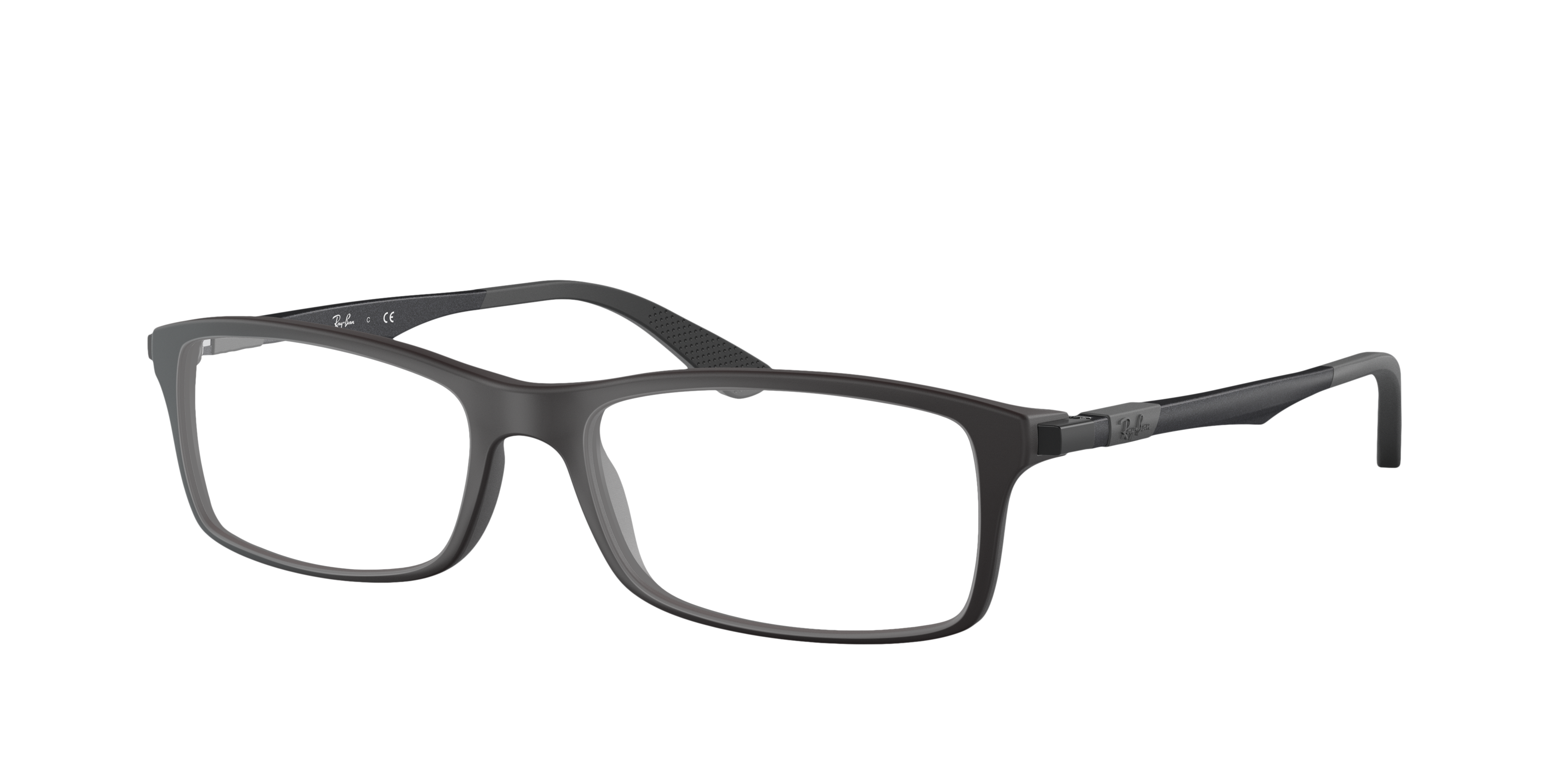 RB7017 Black PlasticEyeglass Frames for Glasses Direct, Angle View