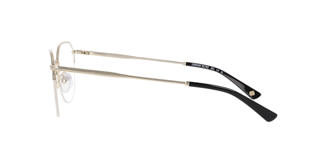 Notting Hill Black On Light Gold MetalEyeglass Frames for Glasses Direct, Side View