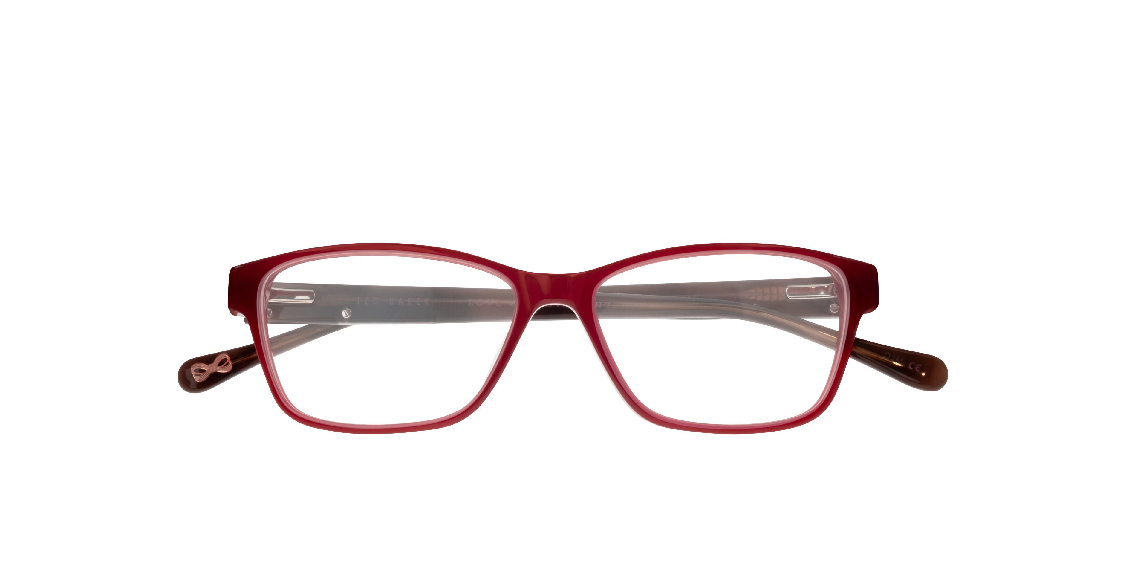TB9186 Red AcetateEyeglass Frames for Glasses Direct, Closed View