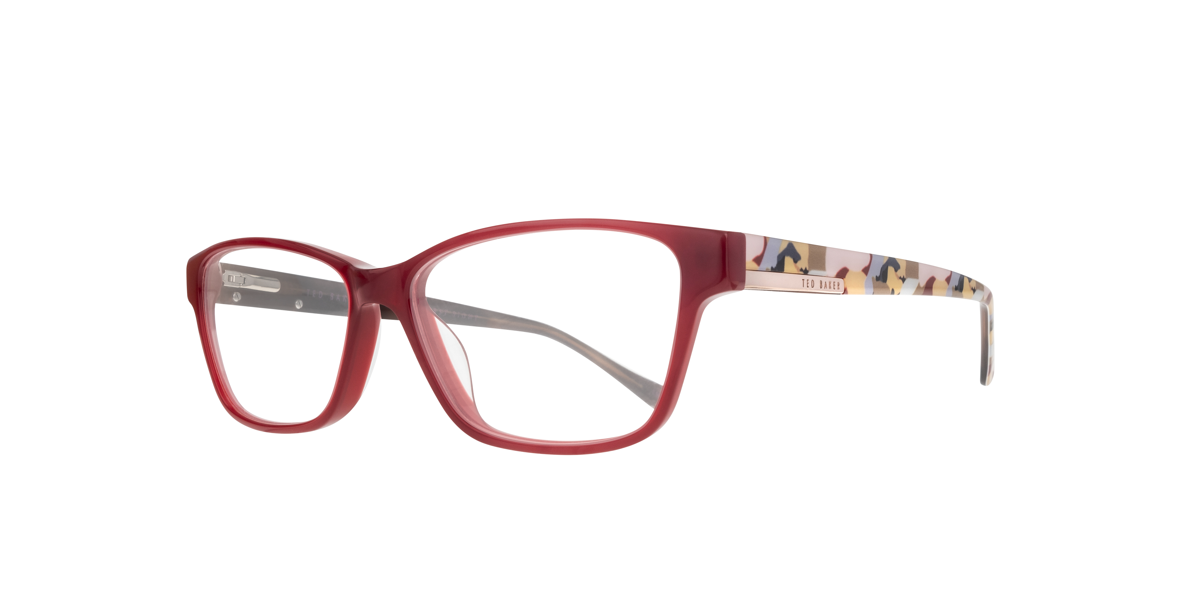 TB9186 Red AcetateEyeglass Frames for Glasses Direct, Angle View