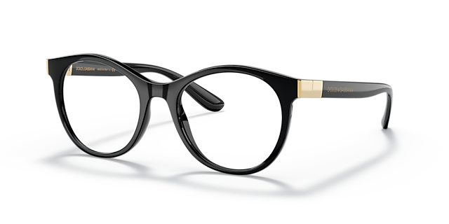 DG5075 Black PlasticEyeglass Frames for Glasses Direct, Angle View