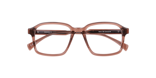 Martie Crystal Brown AcetateEyeglass Frames for Glasses Direct, Closed View