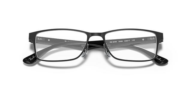 RB6238 Black MetalEyeglass Frames for Glasses Direct, Closed View