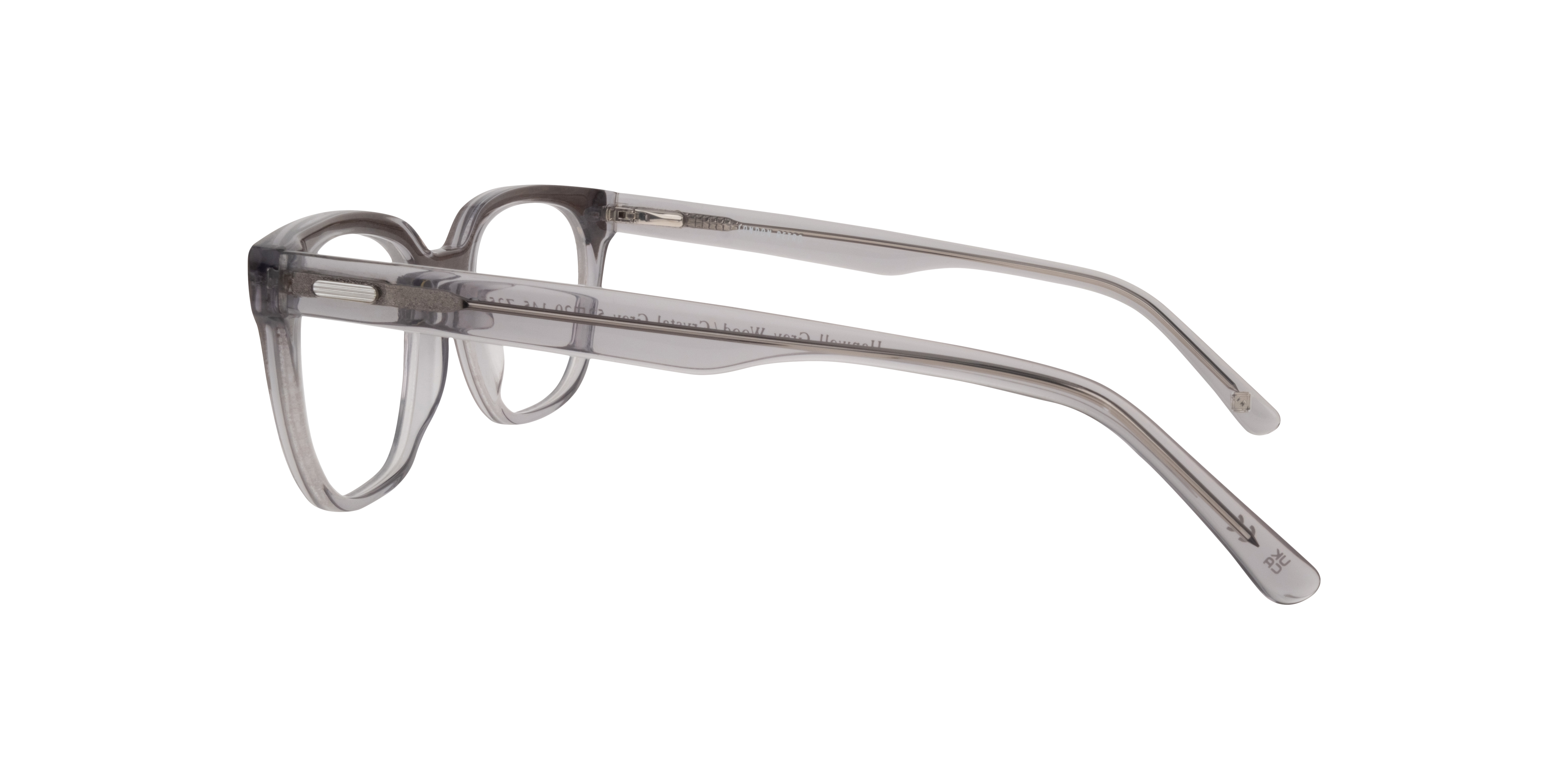 Hanwell Grey Wood & Crystal Grey AcetateEyeglass Frames for Glasses Direct, Side View