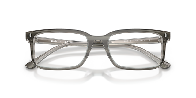 RB5445 Striped Grey AcetateEyeglass Frames for Glasses Direct, Closed View