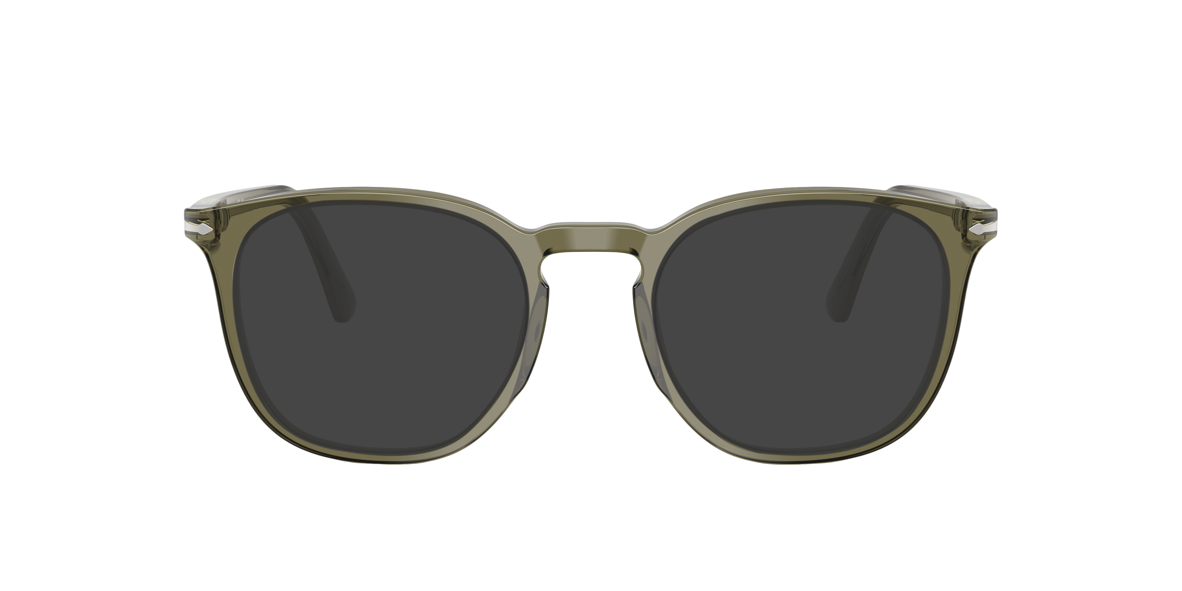 PO3318V Olive Transparent Green AcetateEyeglass Frames for Glasses Direct, with Tinted Lenses