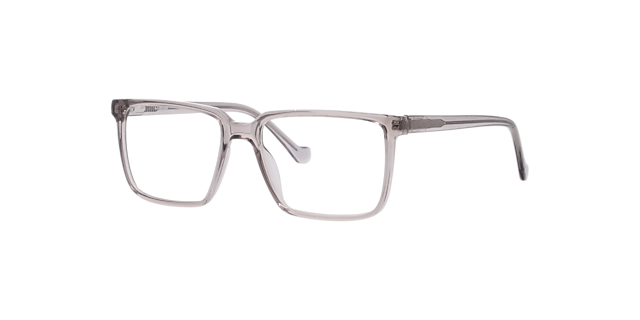 Murphy Crystal Grey PlasticEyeglass Frames for Glasses Direct, Angle View