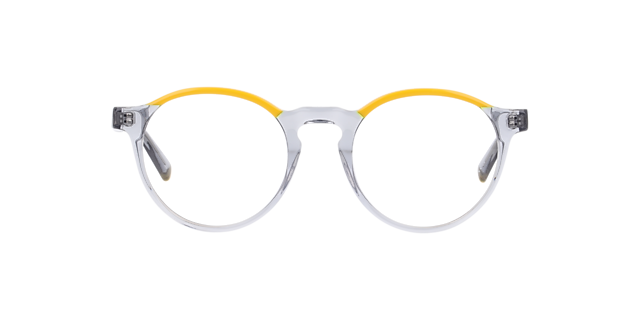 Marcel Yellow & Grey AcetateEyeglass Frames for Glasses Direct, Front View