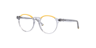 Marcel Yellow & Grey AcetateEyeglass Frames for Glasses Direct, Angle View