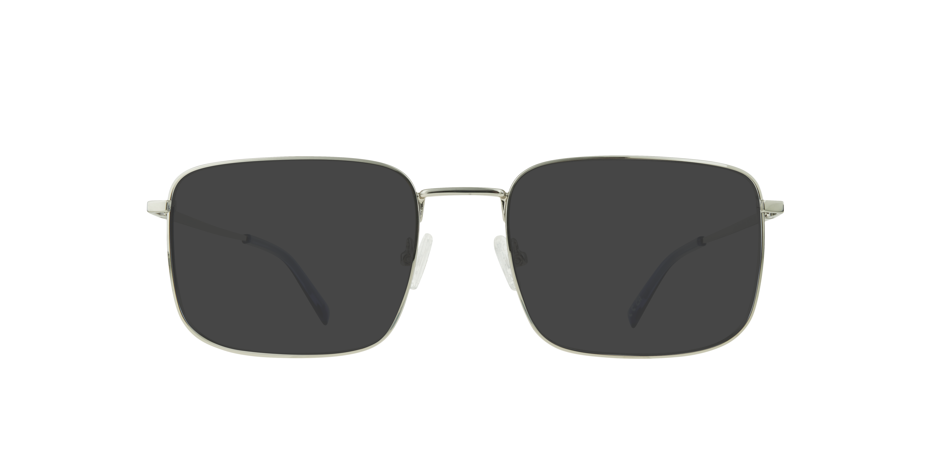 John Shiny Silver MetalEyeglass Frames for Glasses Direct, with Tinted Lenses