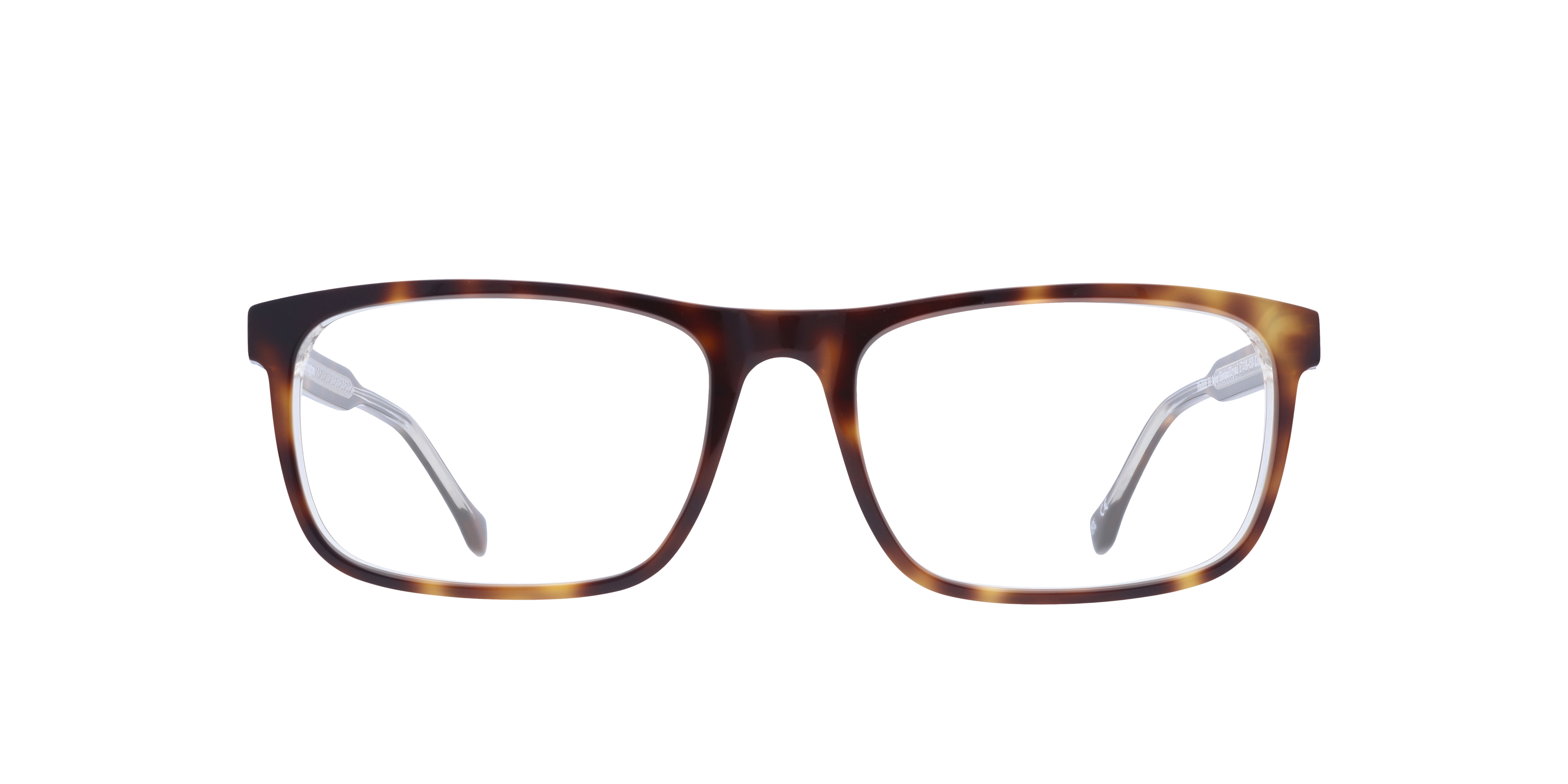 Hudson Bi Layer Havana & Crystal AcetateEyeglass Frames for Glasses Direct, Front View