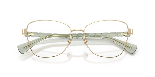 RA6064 Shiny Pale Gold MetalEyeglass Frames for Glasses Direct, Closed View